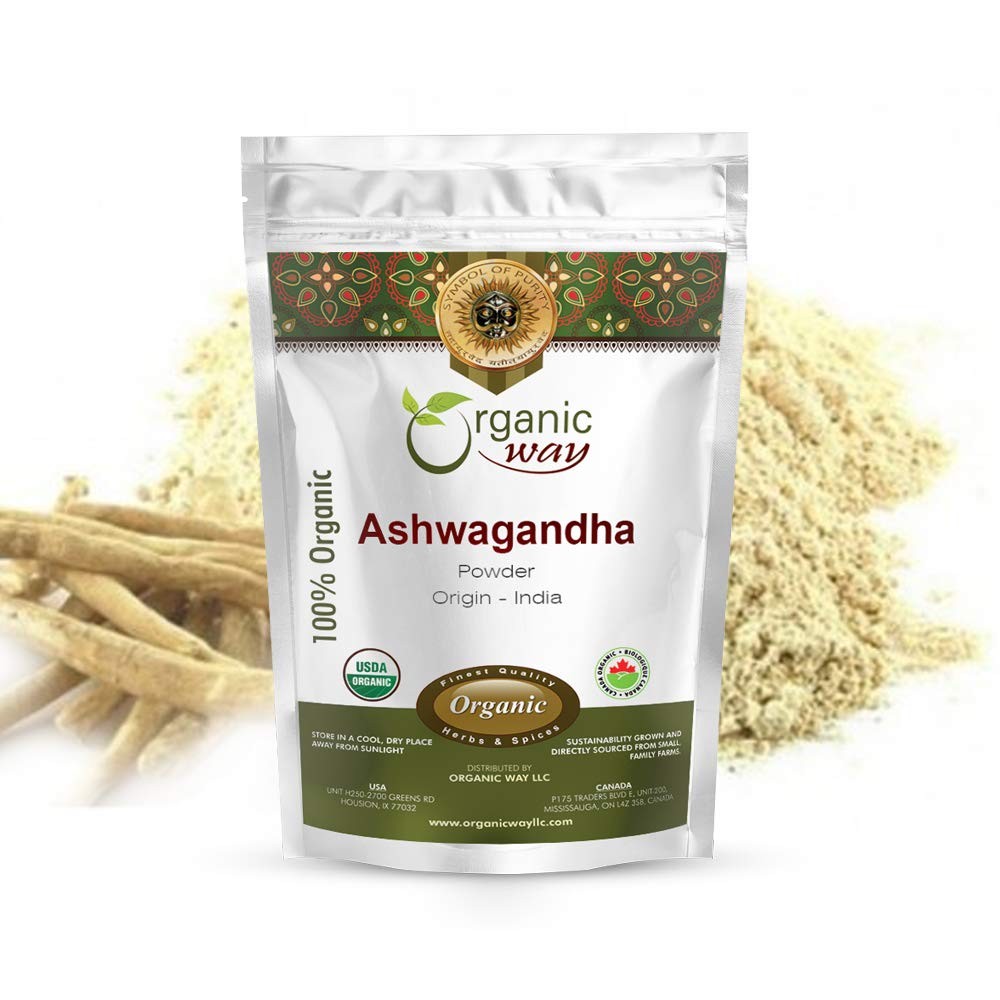 Organic Way Premium Ashwagandha Root Powder (Withania somnifera) – Organic & Ko