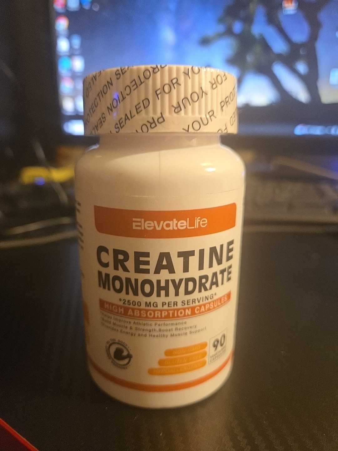 ElevateLife Creatine Monohydrate 2500mg 90ct Exp 6/26 High Absorption