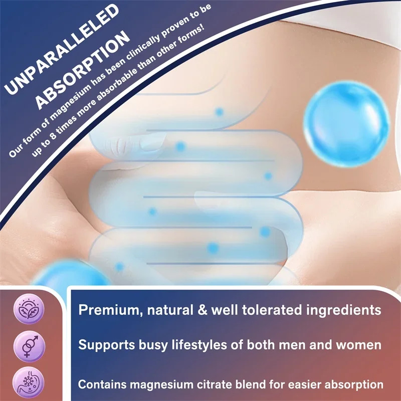 Magnesium Complex 7-in-1 Capsules Bone Heart Health Glycinate Citrate Malate