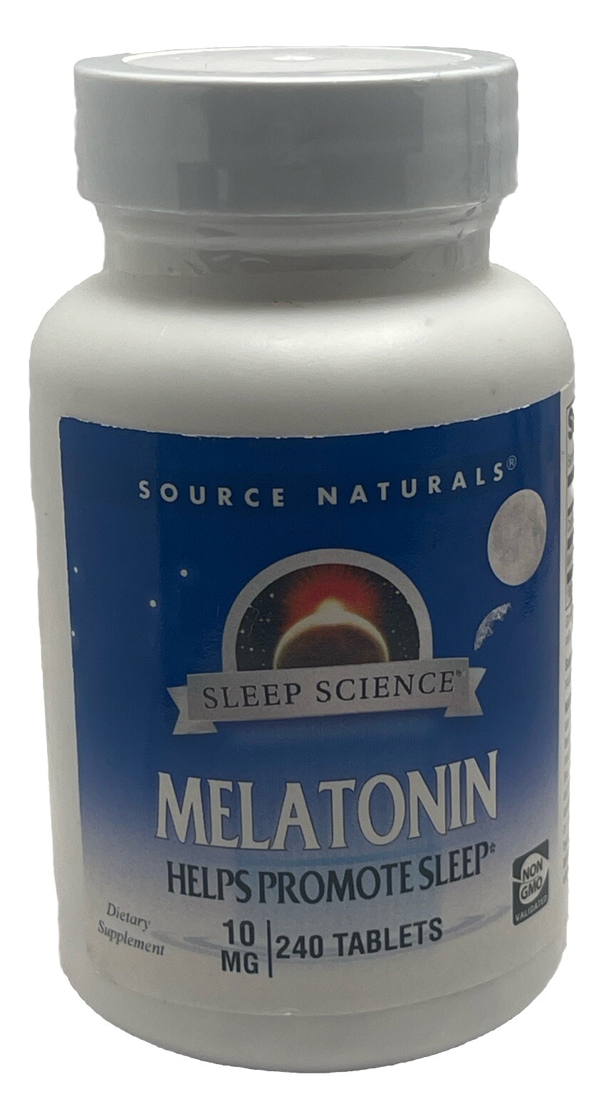 Source Naturals, Inc. Melatonin 10 mg 240 Tablet Exp: 9/27