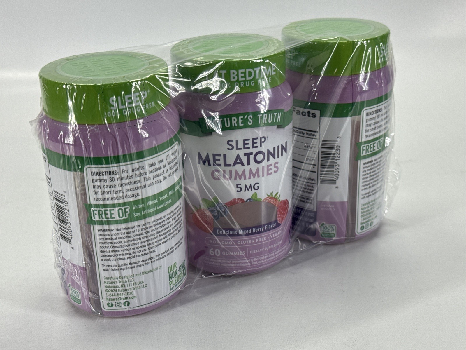 Pack of 3 – Nature’s truth Sleep Melatonin Gummies 5mg | 60 Gummies