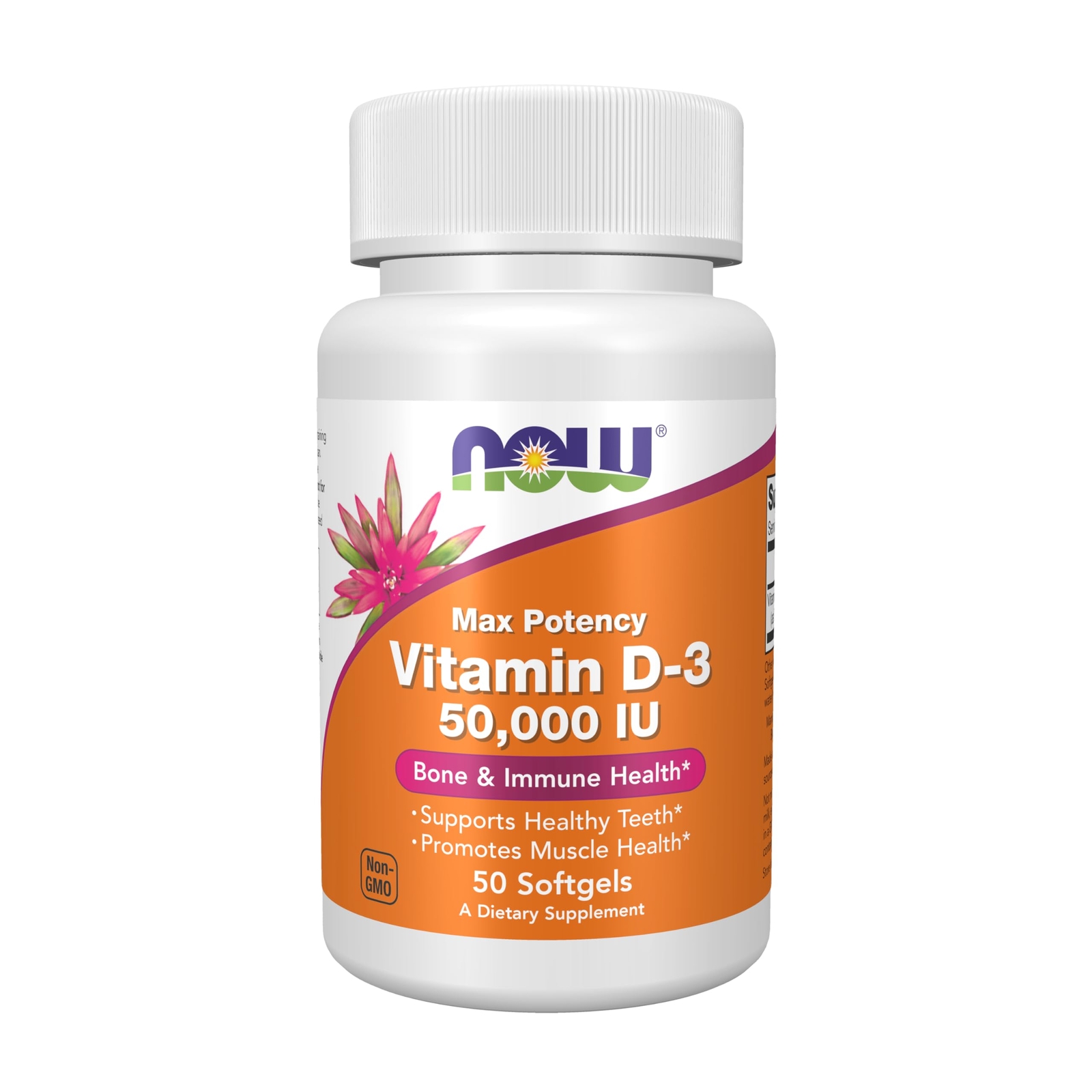 50 Count Vitamin D Capsules Highest Potency Supports Bone Immune Health