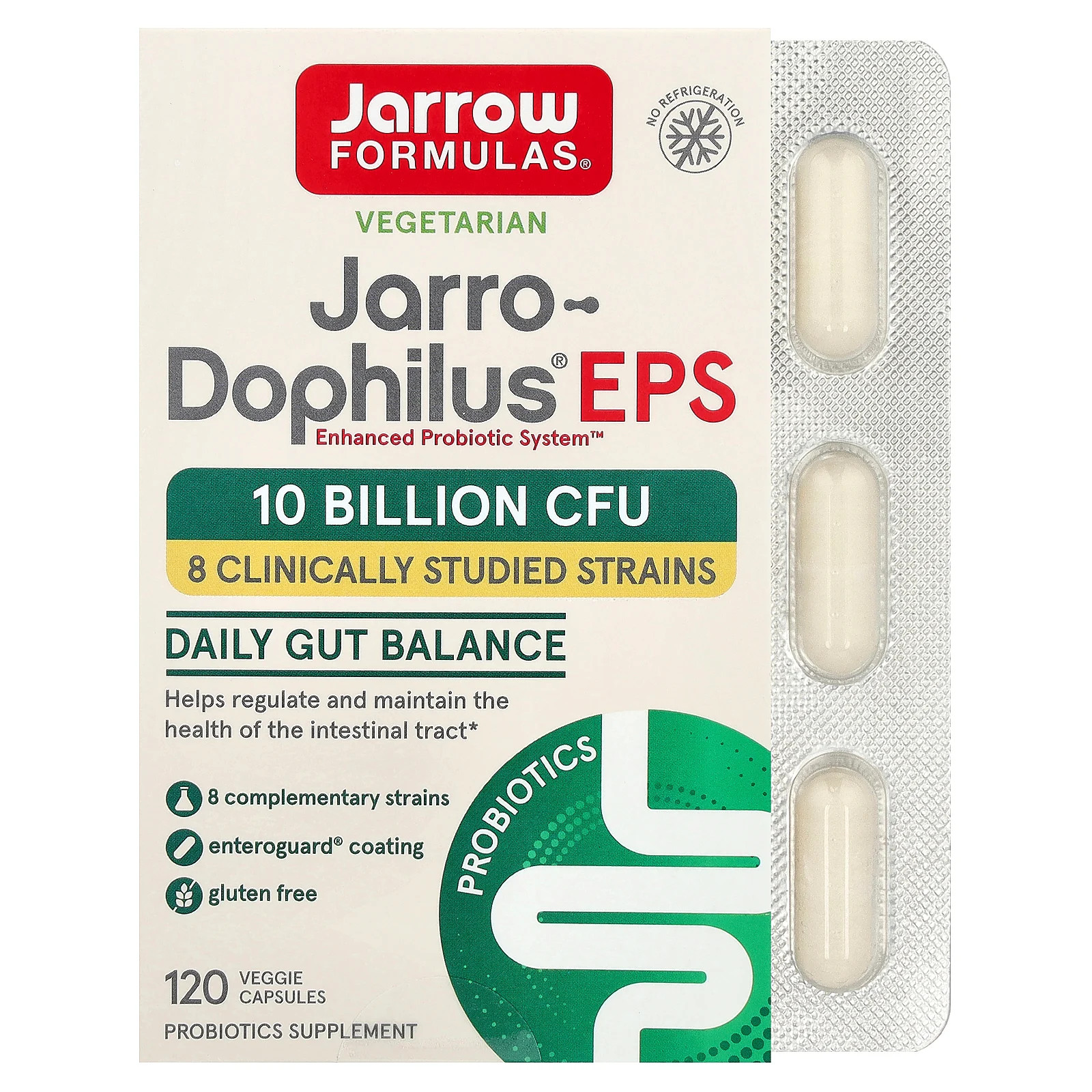 Jarro-Dophilus® EPS, 120 Veggie Caps (5 Billion CFU per Capsule)