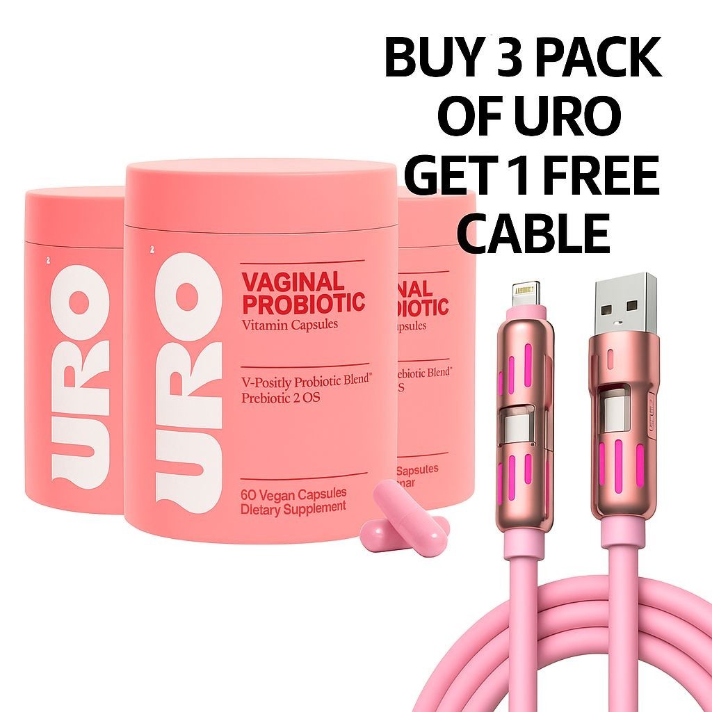 O Positiv URO pH Balance Vaginal Probiotics, PACK OF 3 ,180 Capsules