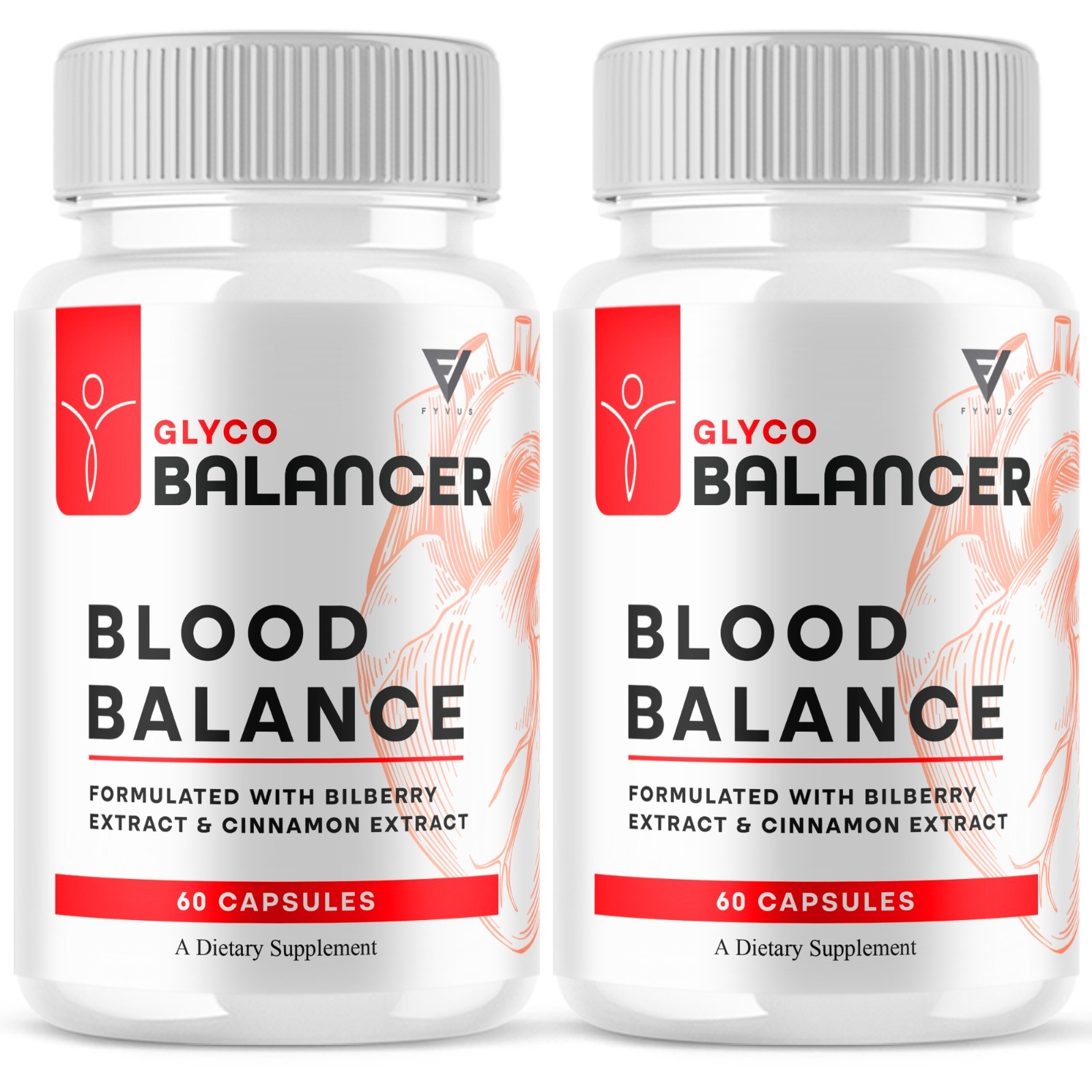 (2 Pack) Glyco Balancer Capsules, Glyco Balancer Blood Balancer (120 Capsules)