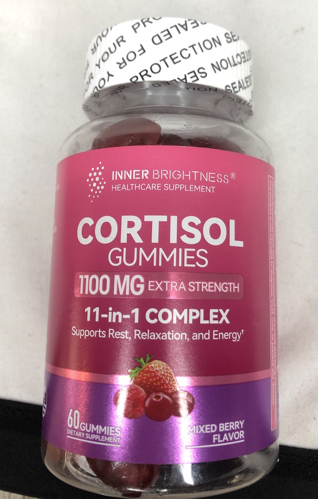 Cortisol Supplements for Women 11-in-1 Calm Cortisol Gummies Non-GMO, 60 Count