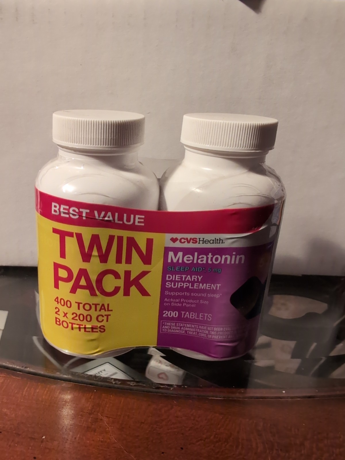 CVS Health Melatonin 5MG Tablets, Twin Pack – 200 ct