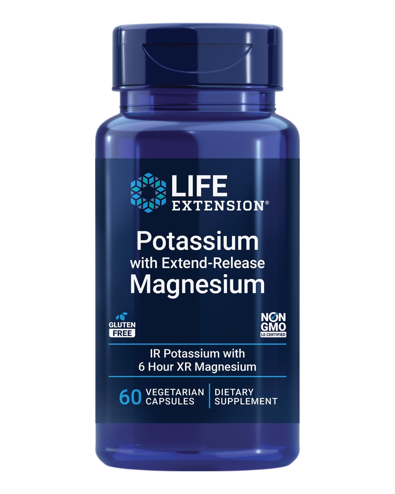 Life Extension Potassium with Extend-Release 60 Count (Pack of 1), Beige