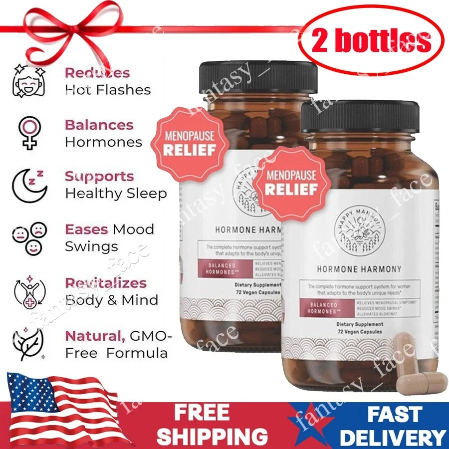 Pack of 2 – Happy Mammoth Hormone Harmony 72 Vegan Capsules
