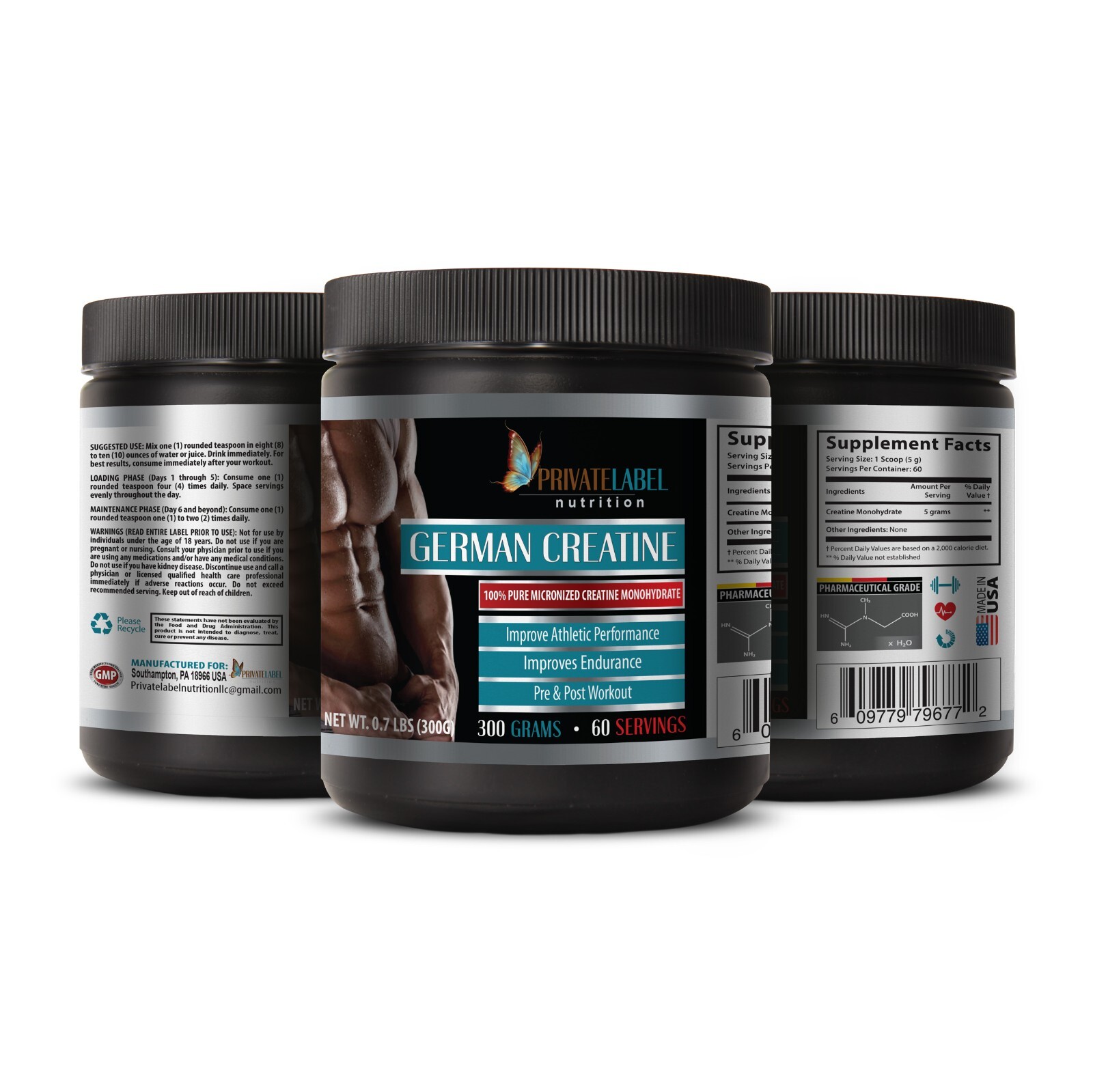 creatine monohydrate powder – CREATINE 300g – muscle building supplements