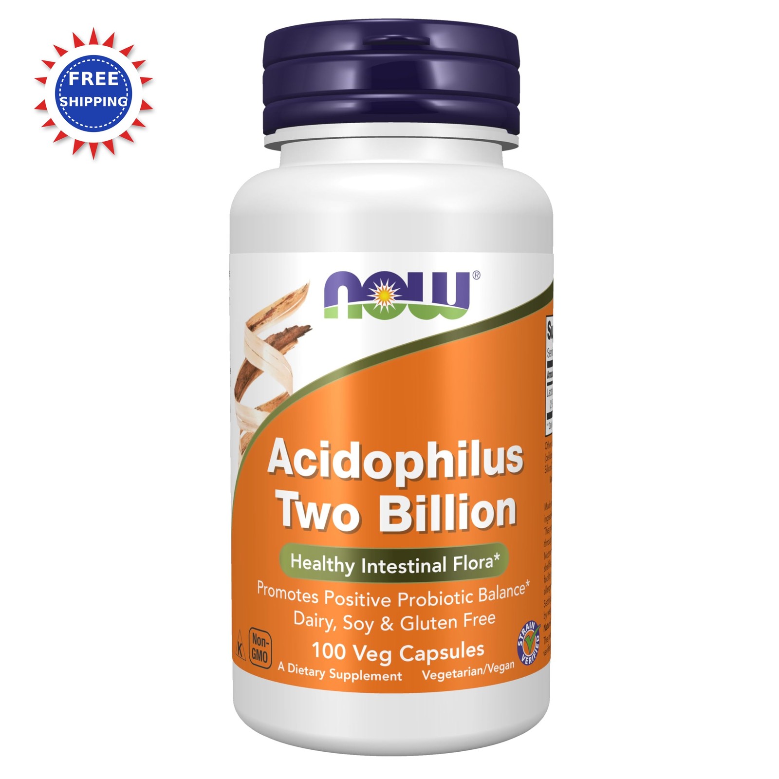 Supplements Acidophilus 100 Count Pack Foods Billion Strain Verified Healthy