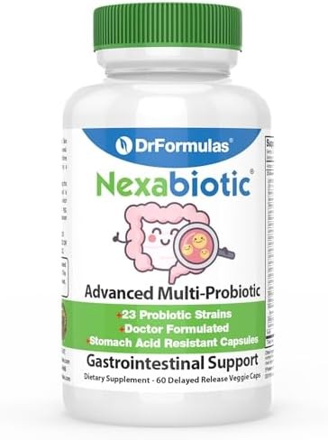 DrFormulas Best Probiotics Women Men Nexabiotic Multi Prebiotic 60 Count