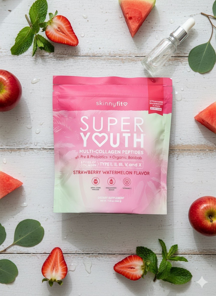 Super Youth Collagen for Women – Multi Collagen Peptides Powder, 28 Servings