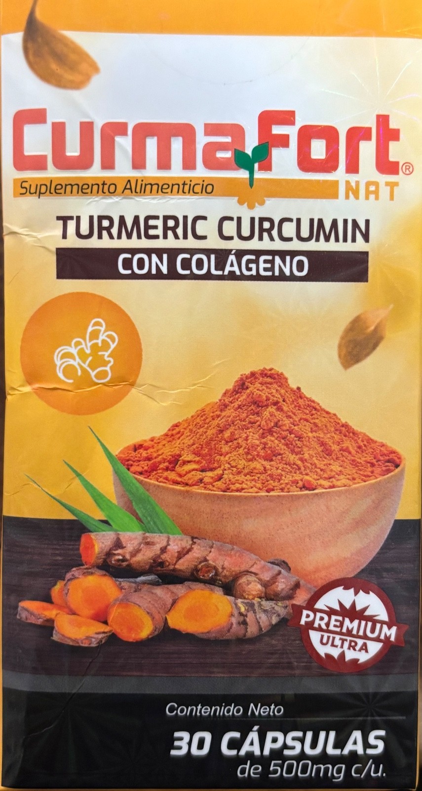 CURMAFORT Turmeric CURCUMIN CAPSULES with COLLAGEN Exp. 12/2029