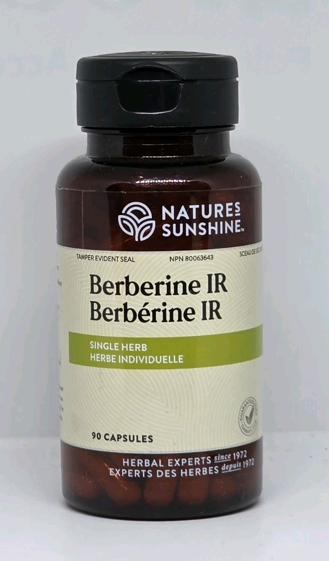 Nature’s Sunshine Berberine IR Metabolism Support 90 Capsules New Exp. 04/2026