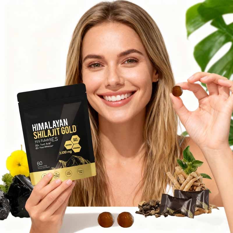 Shilajit 60 Gummies, Shilajit Micronutrient Supplement, Himalayan Premium New