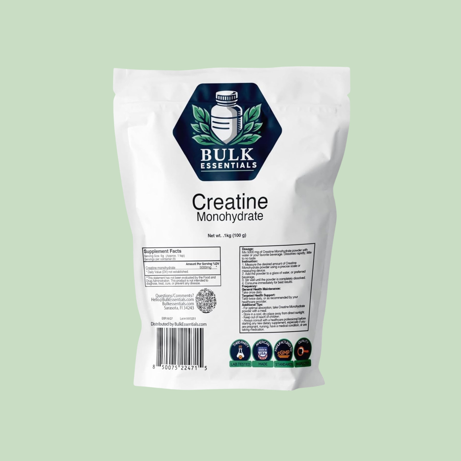 Micronized Creatine Monohydrate Powder