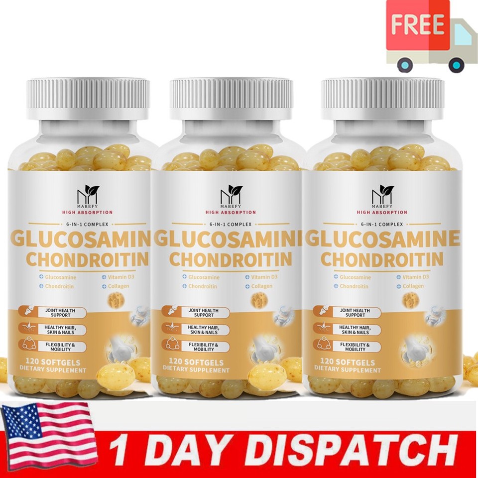 Glucosamine Chondroitin MSM Capsule Triple Strength Joint Support 3100mg 120-360