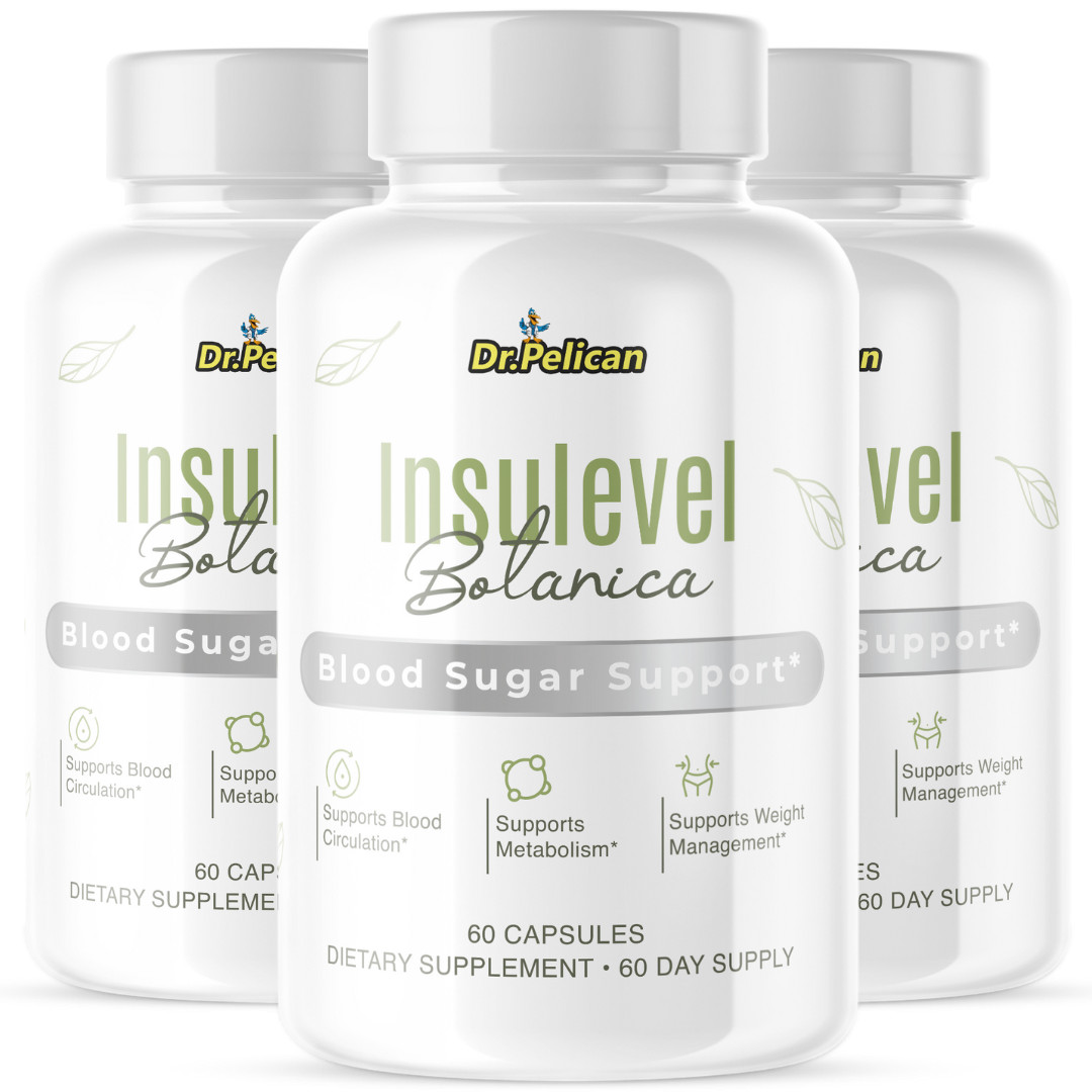 Insulevel Botanica- Blood Support- 3 Bottles- 180 Capsules