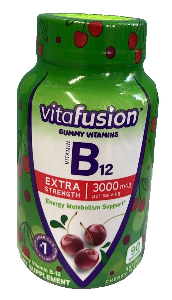 Vitafusion Extra Strength Vitamin B12 Vitamins/Energy Metabolism 90 GUMS EX03/26