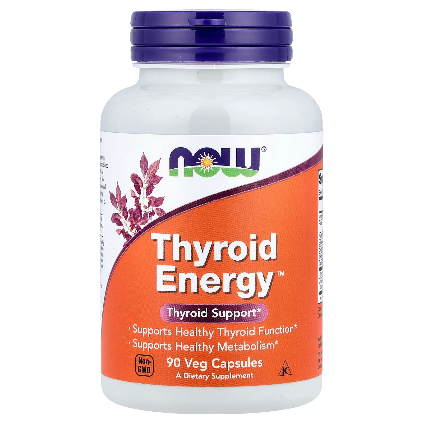 Now Foods Thyroid Energy 90 Veg Capsules GMP Quality Assured, Kosher