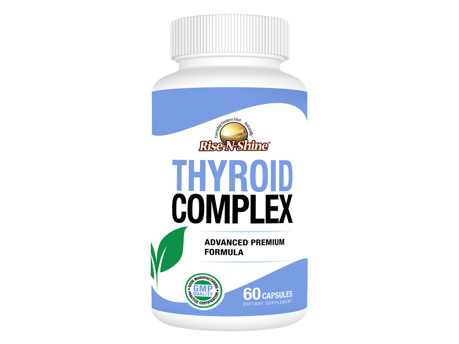 Thyroid Support Supplement w Ashwagandha Iodine Selenium B12 – Metabolism Energy