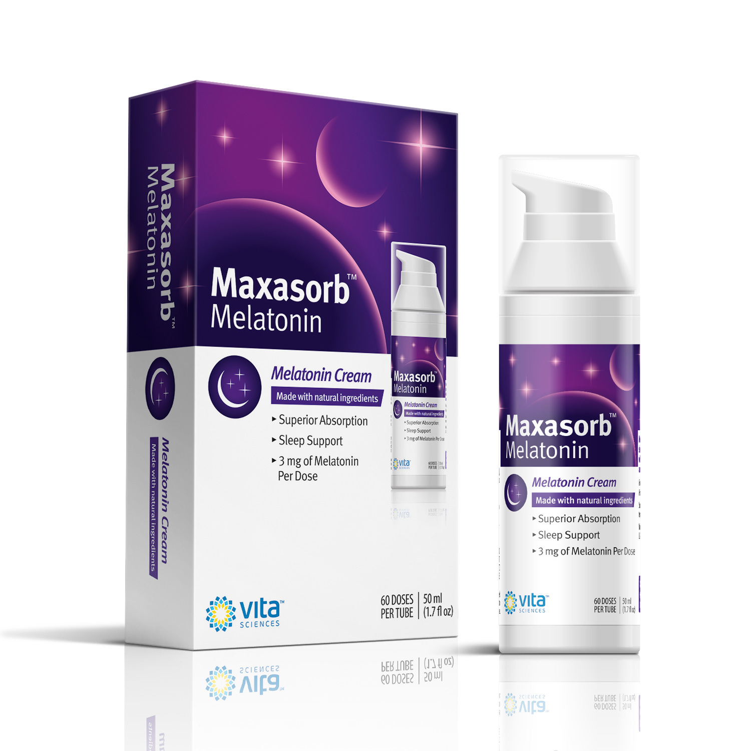 Melatonin Sleep Cream | Maxasorb Melatonin 3mg | Relaxation & Night Support