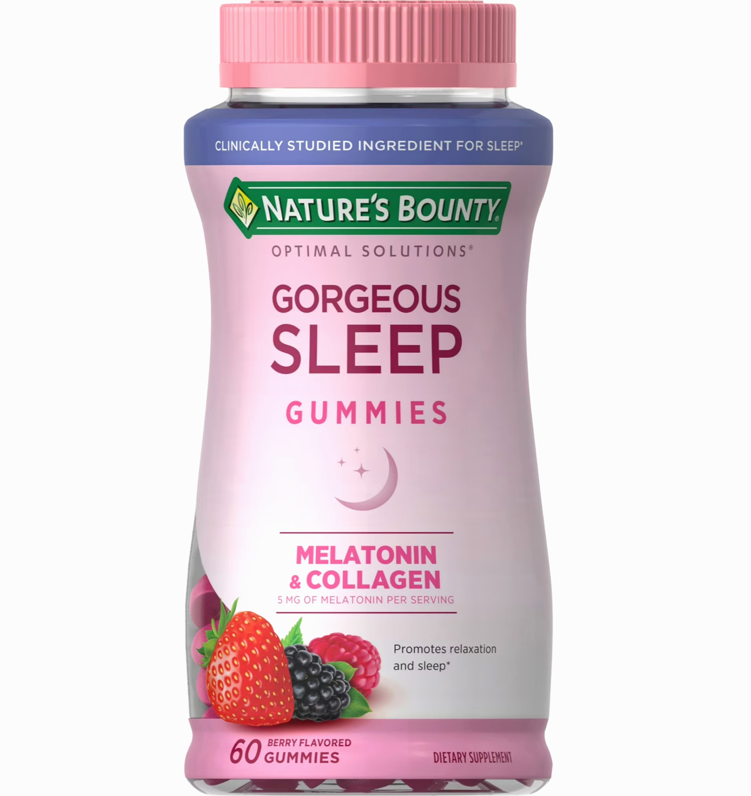 Nature’s Bounty Optimal Solutions Gorgeous Sleep Melatonin 5mg Gummies with