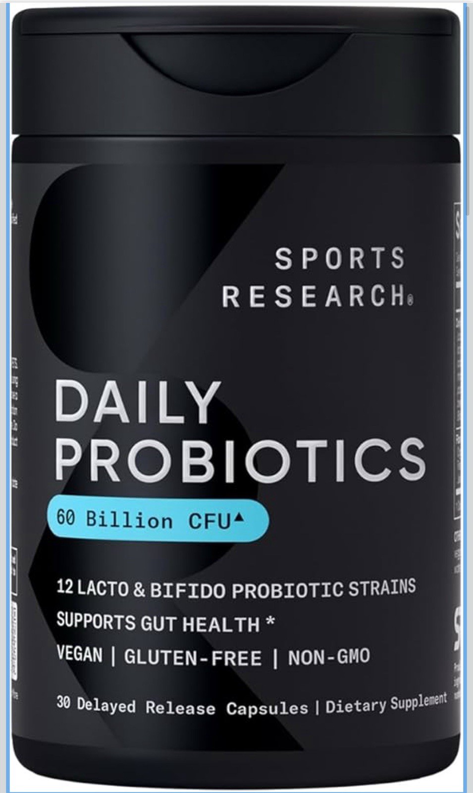 Daily Probiotics with Prebiotics, 60 Billion CFU – Vegan Capsules for Gut Health