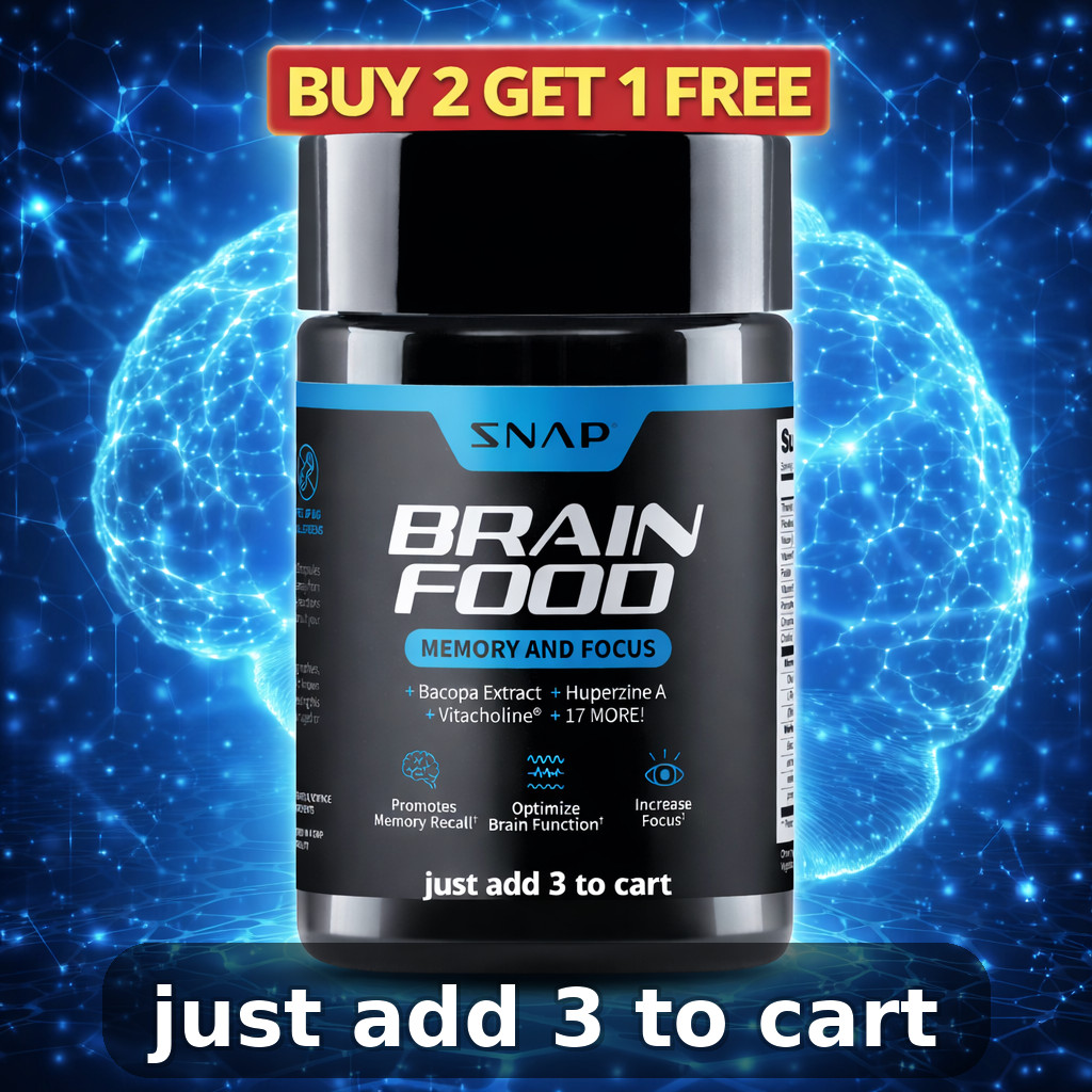 Organic Nootropic Brain Booster Improve Brain Focus, Clarity And Memory – 60ct