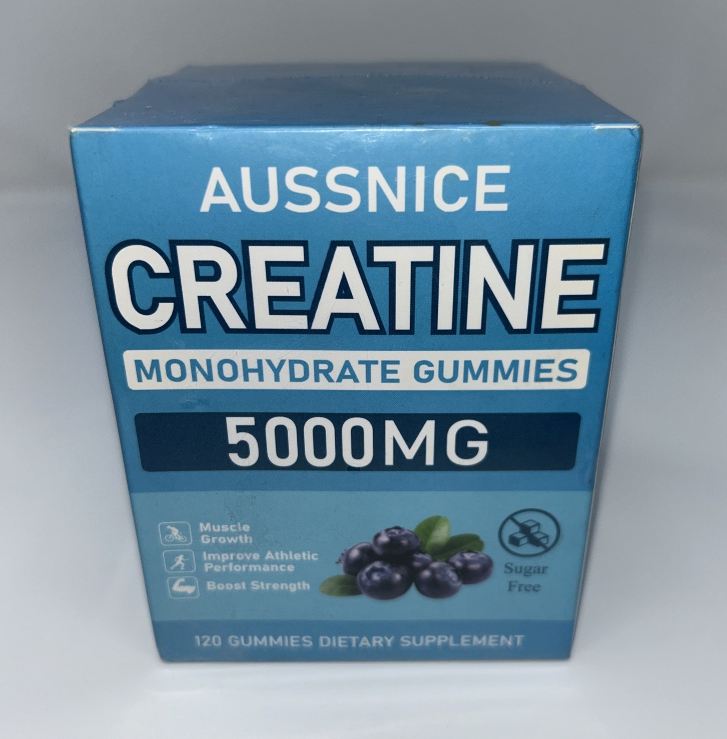 Aussnice Creatine Monohydrate Gummies 5000MG 120 Gummies Exp 06/2026