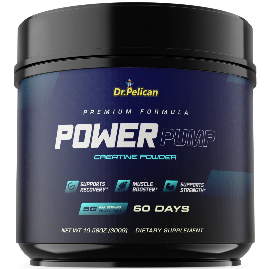 POWER PUMP- PREMIUM Creatine Powder-Sports & Fitness- (60days) 300g