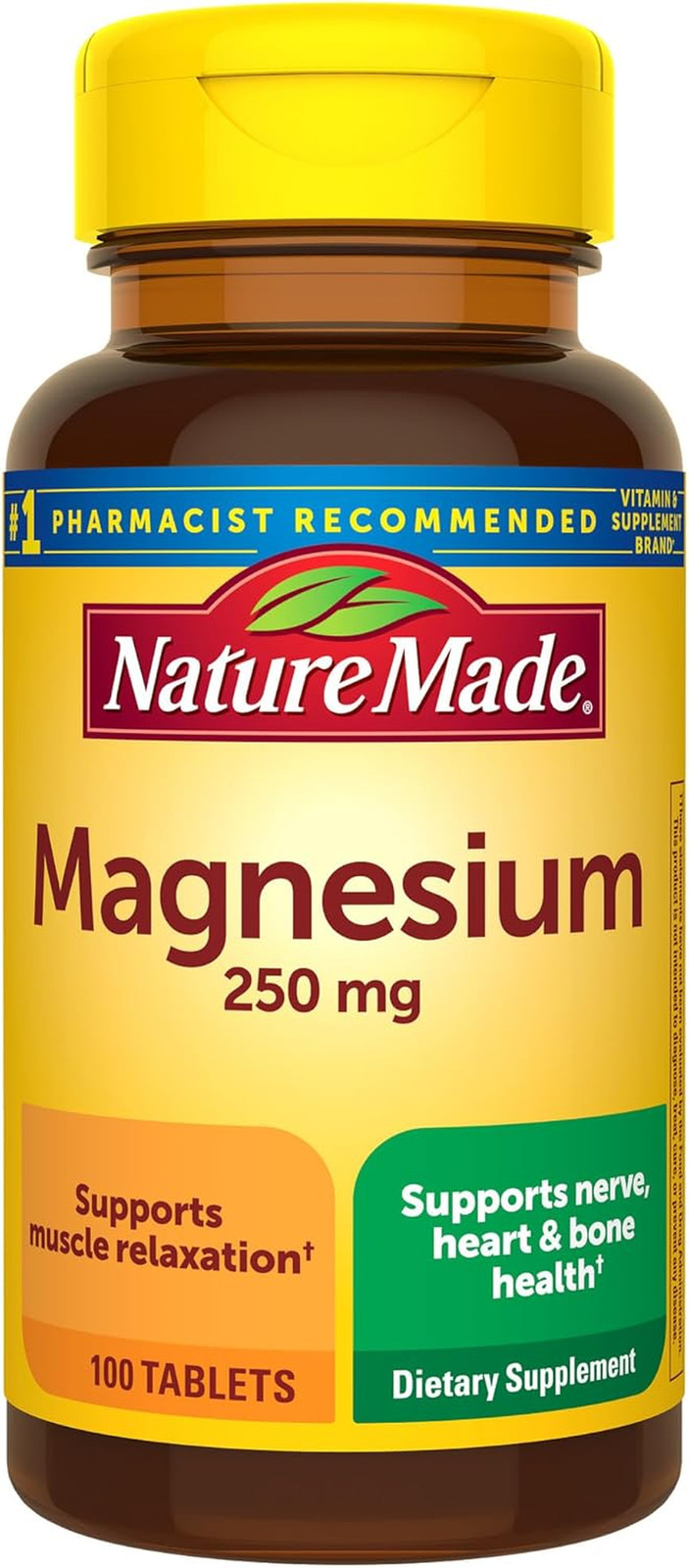 Magnesium Oxide 250 Mg, Magnesium Supplements for Men and Women, Support for Mus