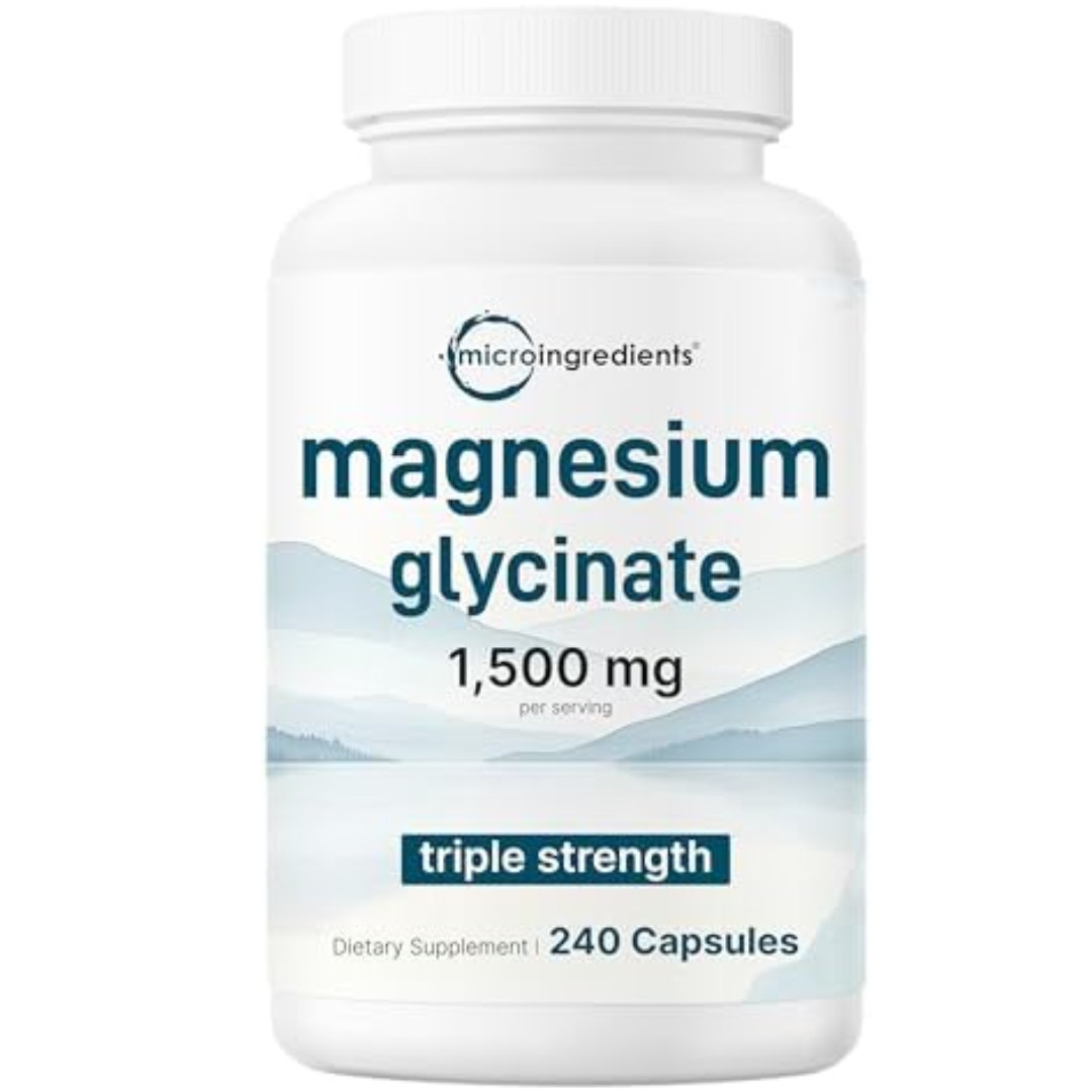 Magnesium Glycinate 1500mg Chelated for Muscle, Bones & Mood Support – 240 Caps