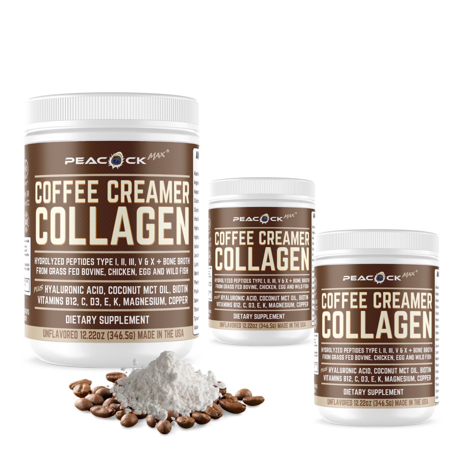 Keto Creamer 5 Collagen MCT Powder (3 pack)