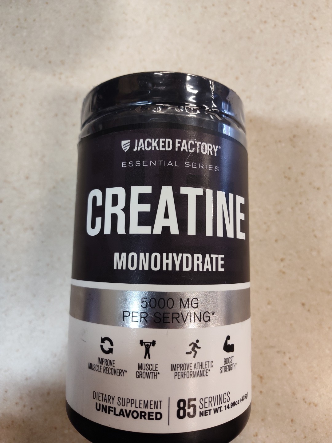 Premium Creatine Monohydrate Powder – Muscle Growth Supplement – 85 Servings