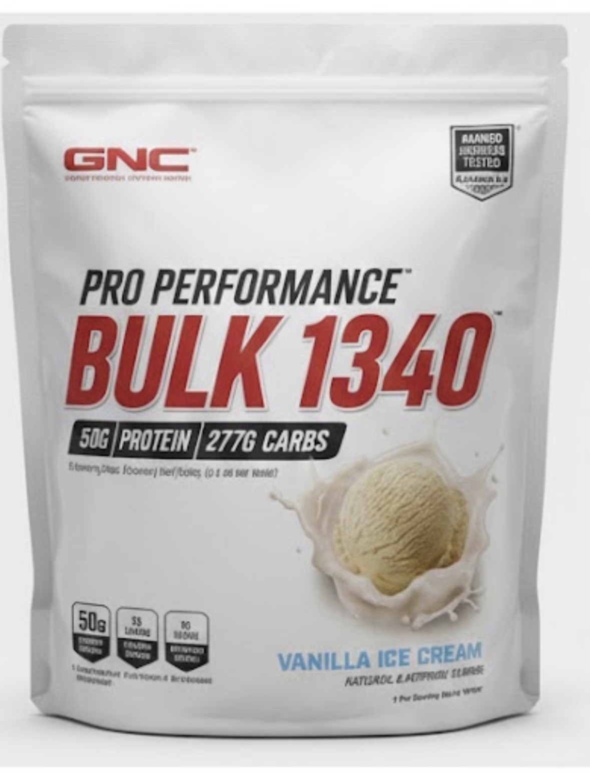GNC Pro Performance Bulk 1340 Mass Gainer Protein Powder  – 50g Protein.