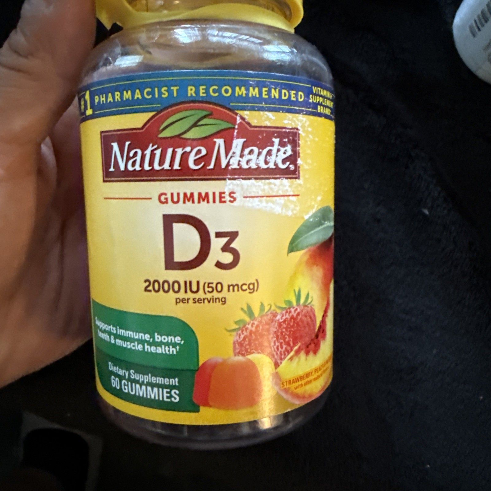 Nature Made Gummies D3 2000 UI (50 Mcg) 60 Gummies. Ex 2/26