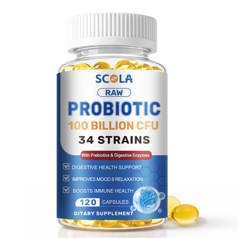 100 Billion Probiotics CFU Potency Gut Health 120 Capsules Probiotic Supplement