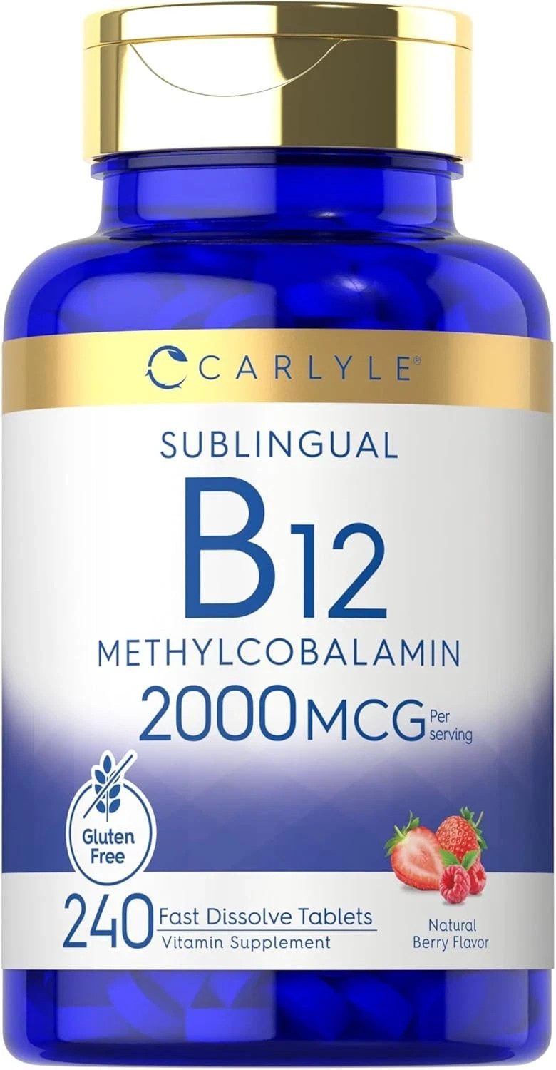 Carlyle B12 Vitamin 2000 mcg | 240 Fast Dissolve Tablets | Sublingual…