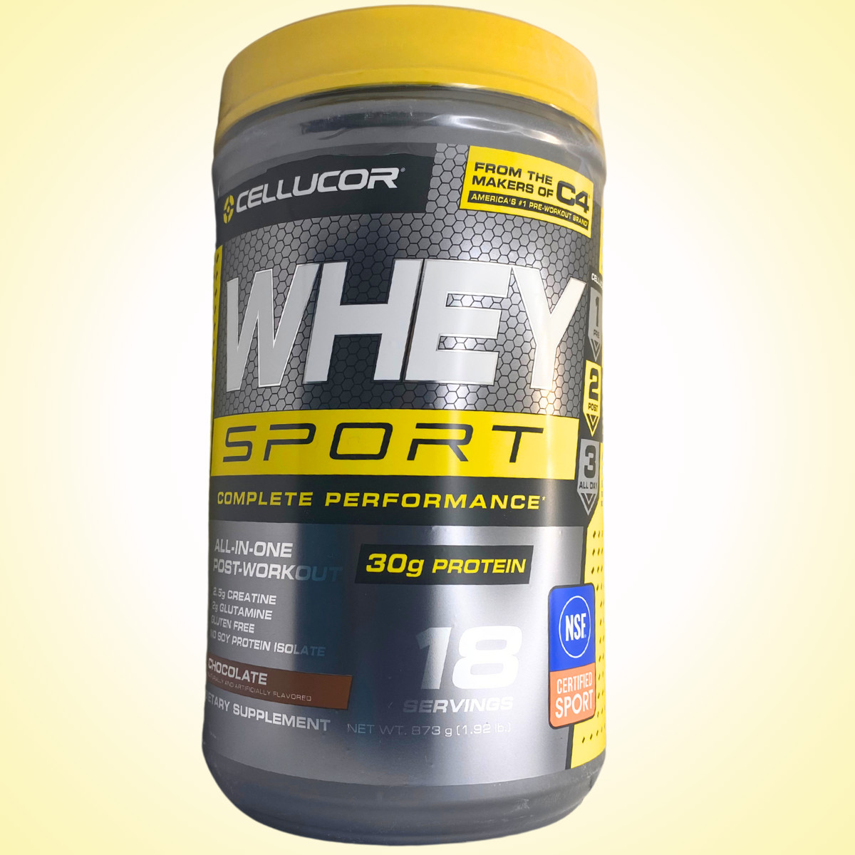 Cellucor Whey Sport Protein 18 Servings Chocolate High Protein 30 grams