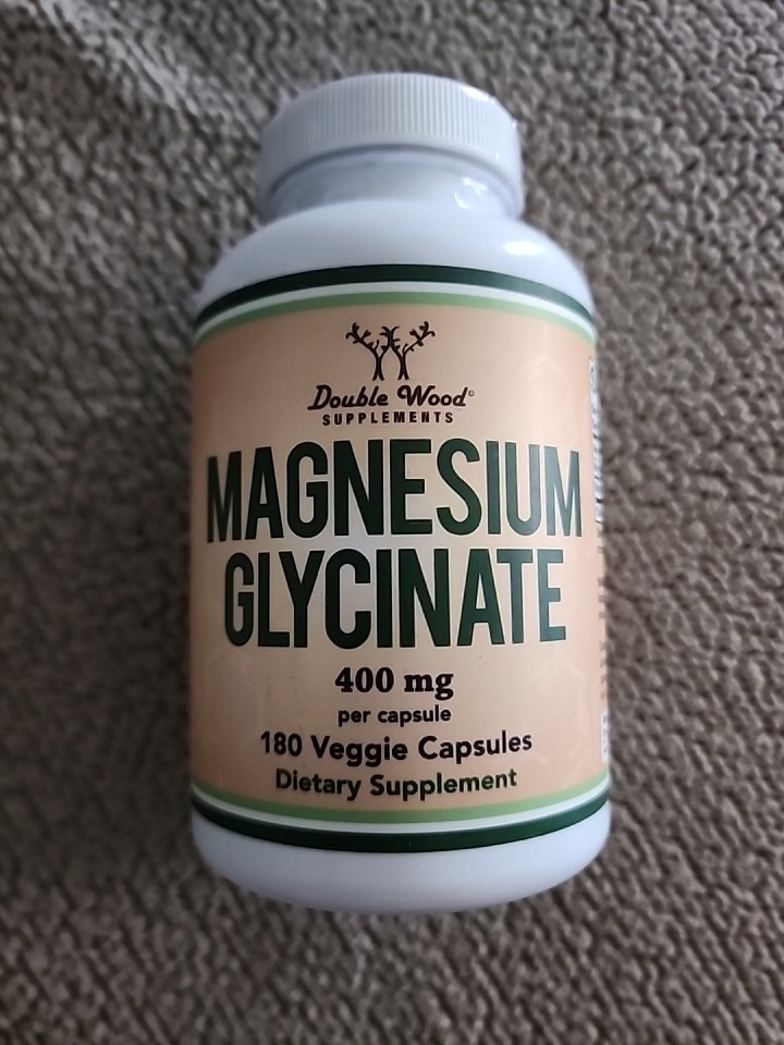 Magnesium Glycinate 400mg, 180 Capsules (Vegan Safe, Third Party Tested, Gluten