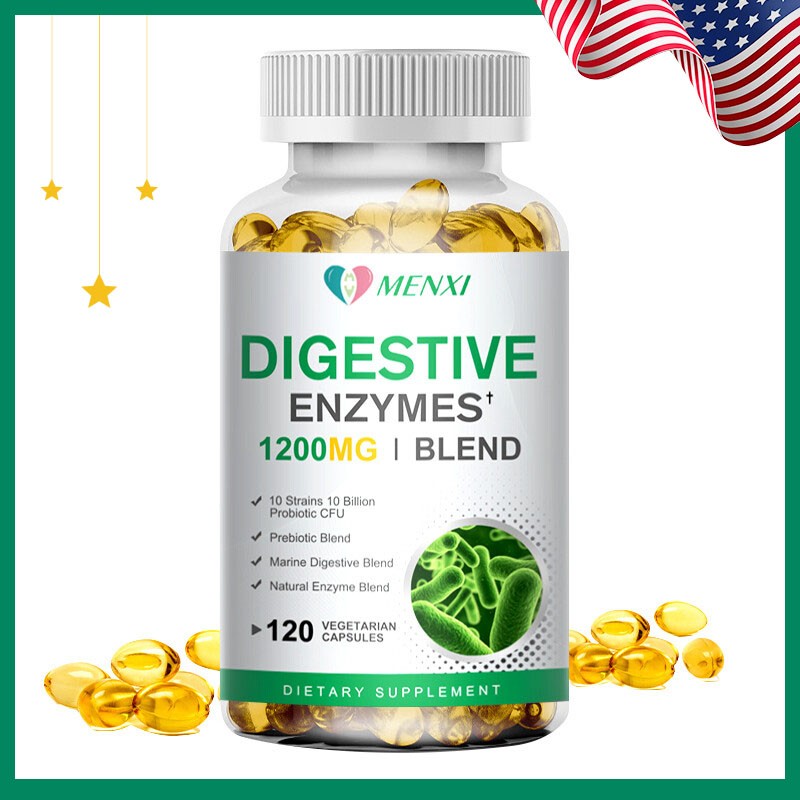 Digestive Enzymes w/ Prebiotic & Probiotics, Gas, Constipation & Bloating Relief