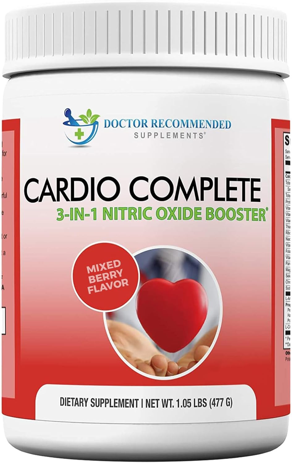 Cardio Complete – Heart Health Support Powder Supplement – 3-In-1 Nitric Oxide B