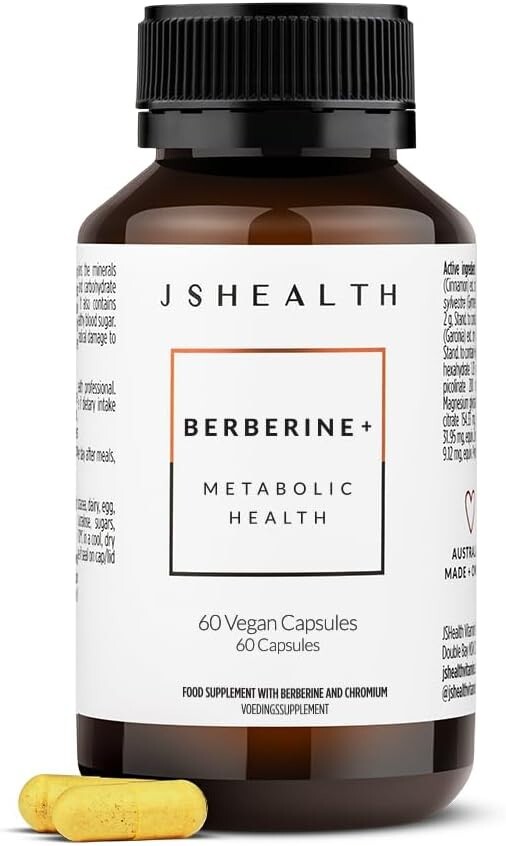 JSHealth Vitamins Berberine+ Formula — Berberine Supplement for Metabolic Health