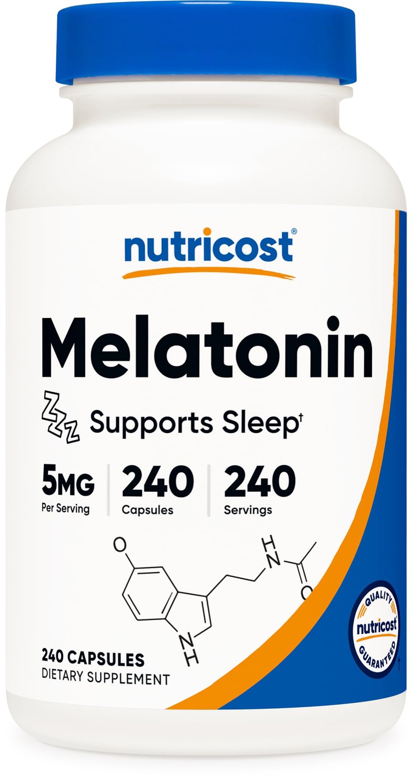(EXP 05/2027) 2Packs Nutricost Melatonin 5mg 240 Capsules
