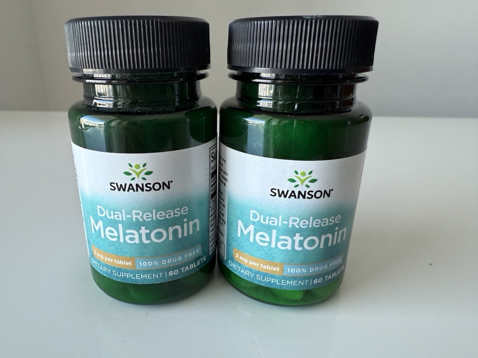 2x Swanson Melatonin 3mg 120 Capsules Sleep Support Exp 07/26 Sealed