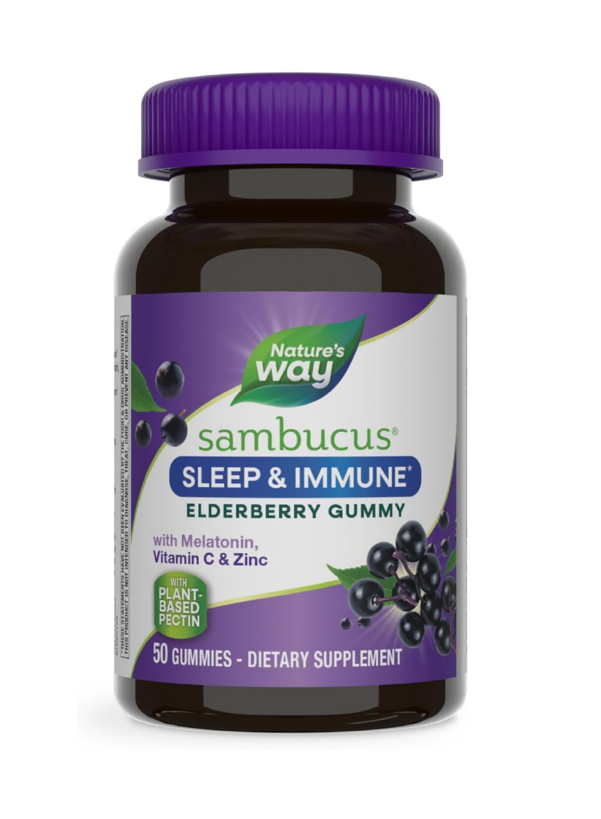 Nature’S Way Sambucus Sleep + Immune* Elderberry Gummies, Sleep and Immune Suppo