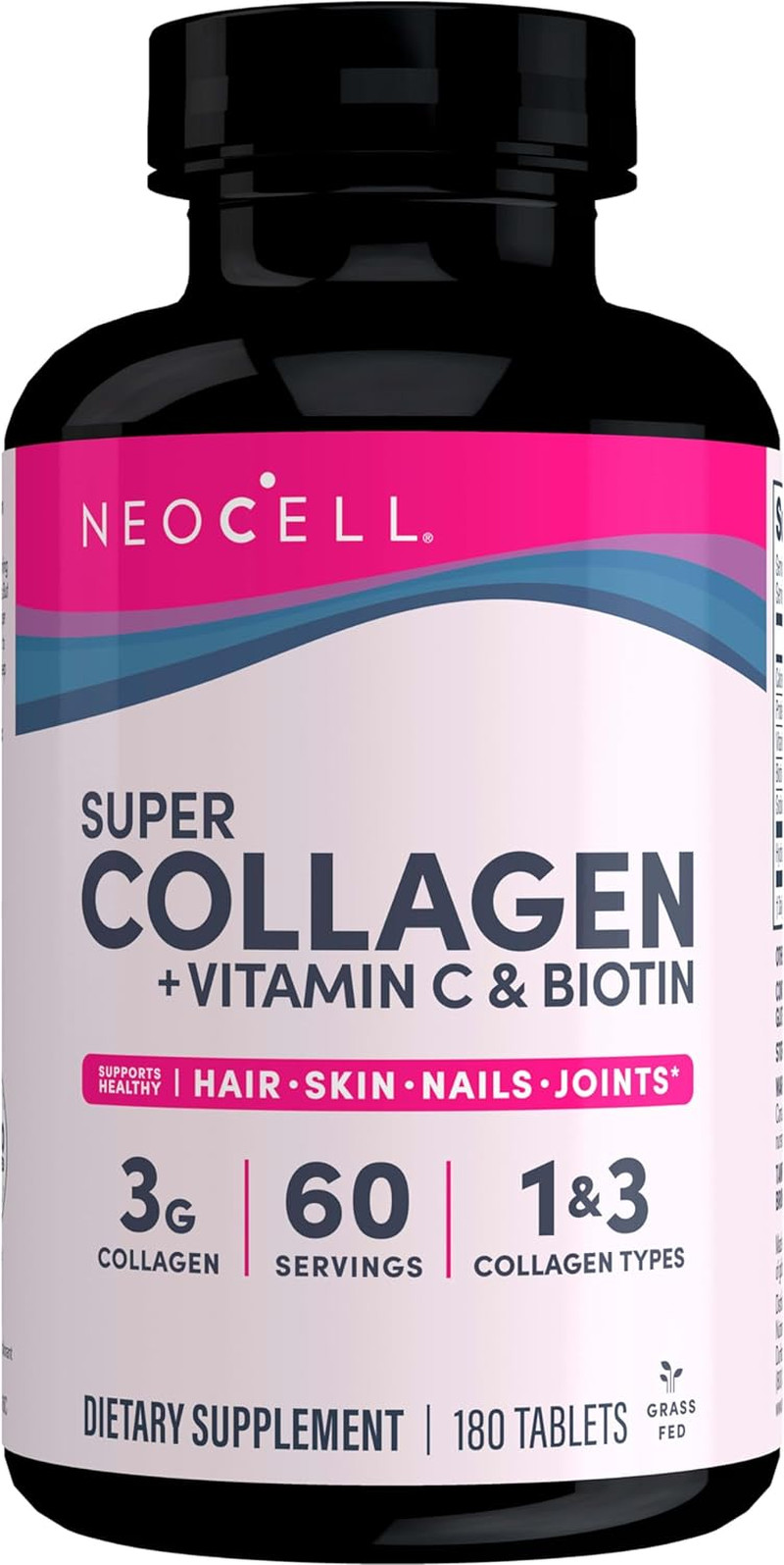 Super Collagen with Vitamin C and Biotin, Skin, Hair and Nails Supplement, In…