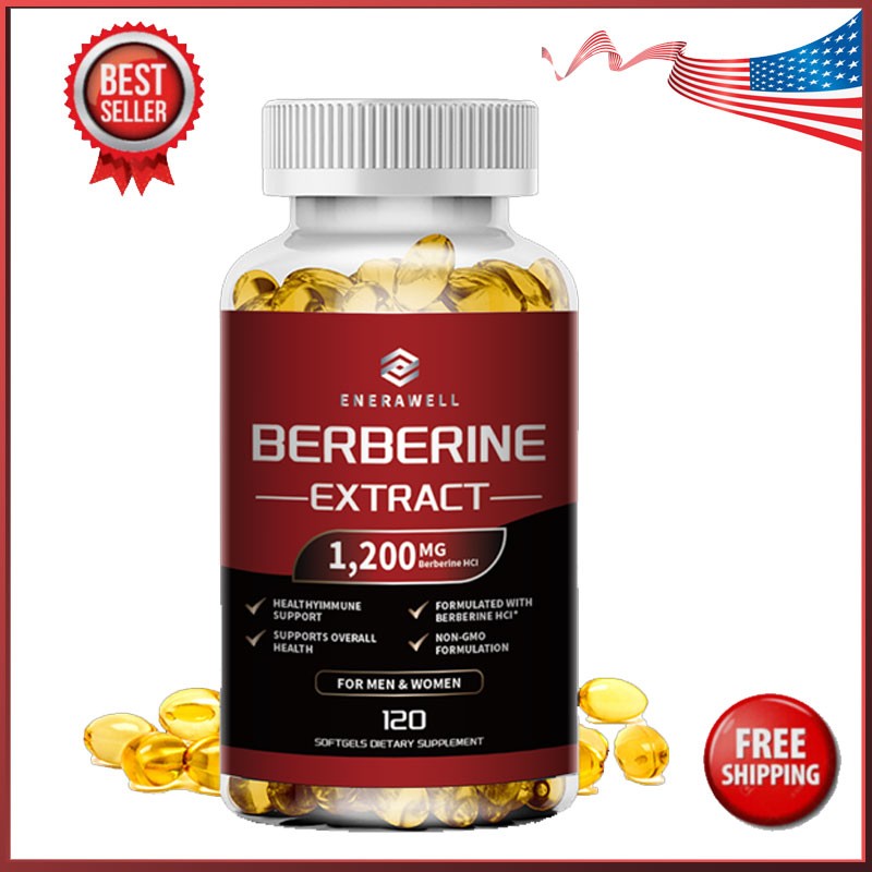 Premium Berberine HCL Extract 1200mg, Healthy Cholesterol, Anti-Inflammatory